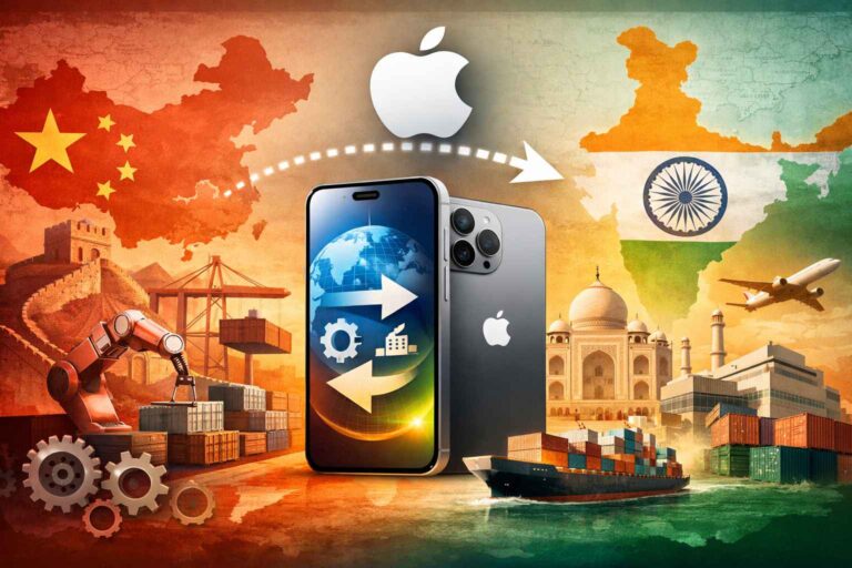 why apple moving iphone production to india global supply chain china plus one strategy