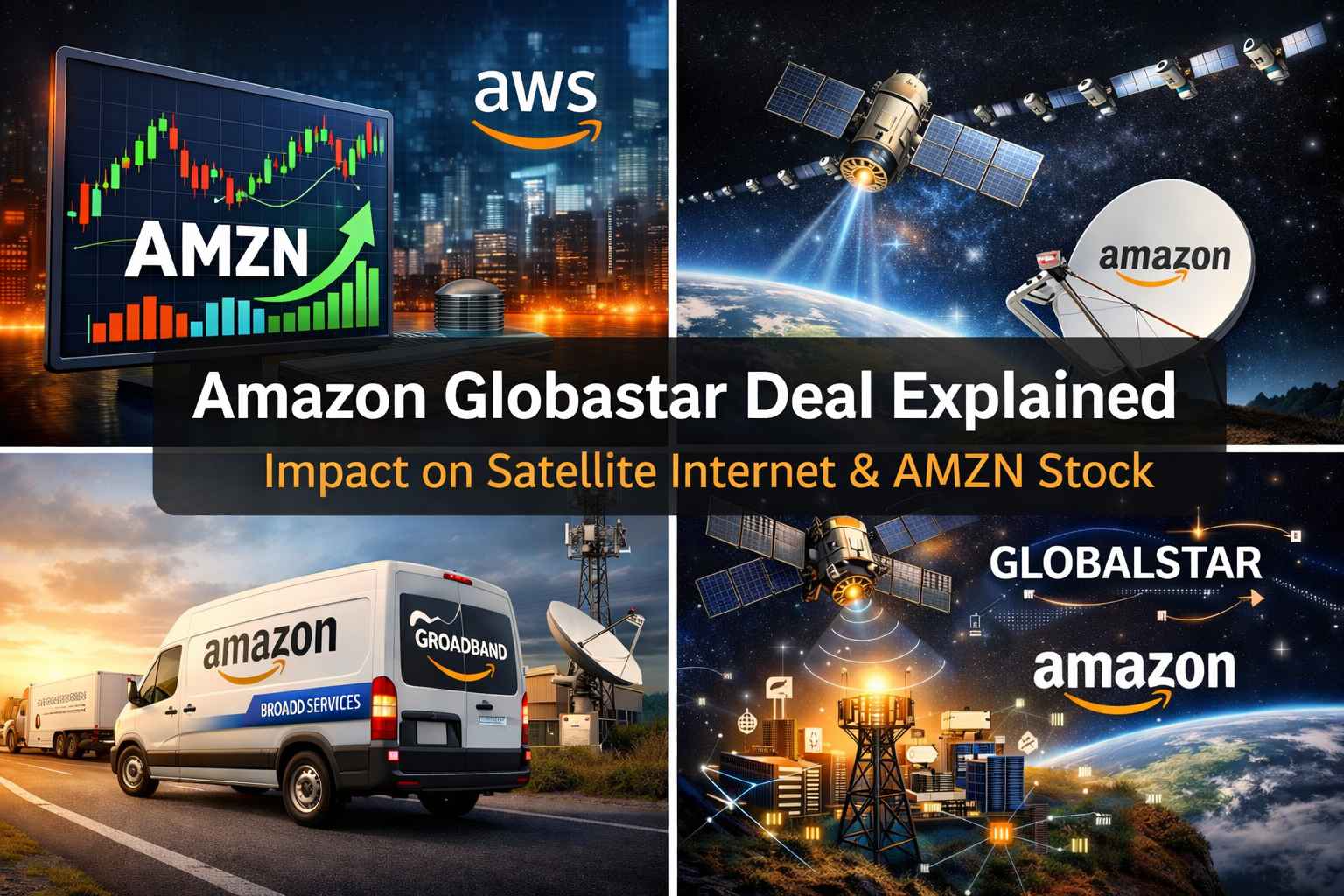 amazon globalstar deal explained satellite internet and amzn stock impact